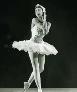 Black And White Margot Fonteyn paint by number