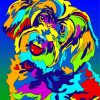 Colorful Schnoodle paint by number