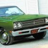 Green 1969 Plymouth Roadrunner paint by number