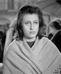 Monochome Anna Magnani paint by number