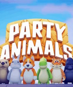 Party Animals Game Characters paint by number