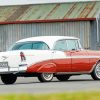 Red 1956 Chevrolet paint by number