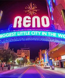 Reno Nevada paint by number