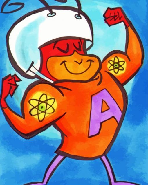 Strong Atom Ant paint by number