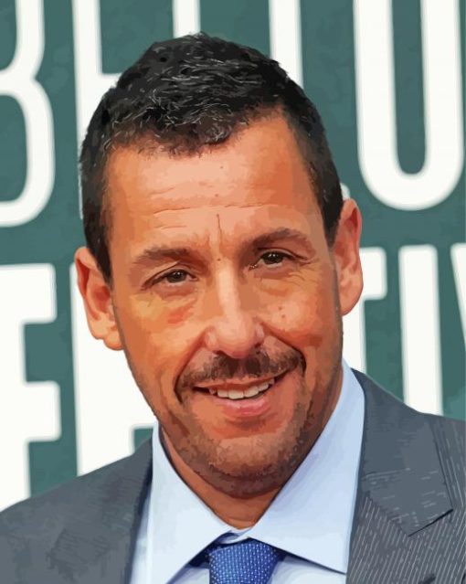 The Comedian Adam Sandler paint by number