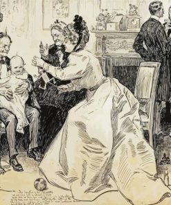 The Education Of Mr Pipp By Charles Dana Gibson paint by number