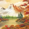 Vintage Autumn Mountain paint by number