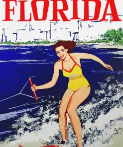 Vintage Florida paint by number
