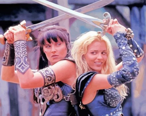 Xena And Callisto paint by number