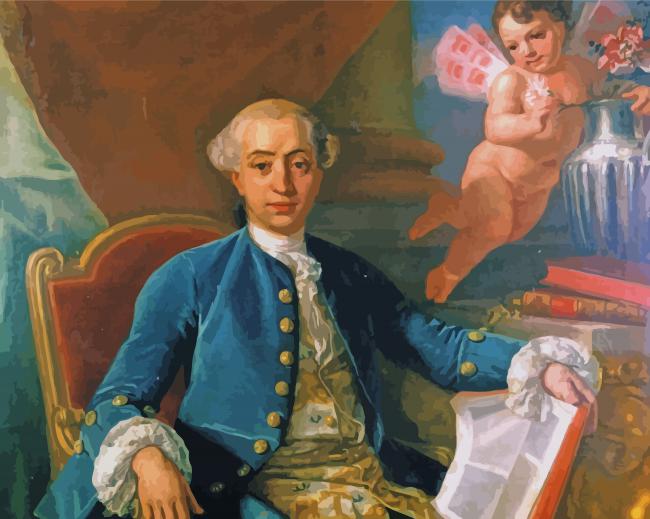 Giacomo Casanova By Francesco Narici paint by number