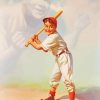 Kid Play Baseball paint by number