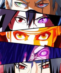 Naruto Eyes Characters paint by number