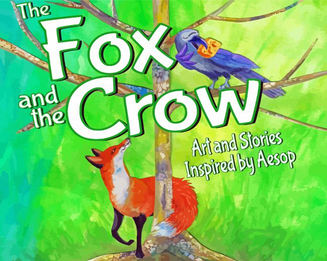 The Fox And The Crow Story Poster paint by number