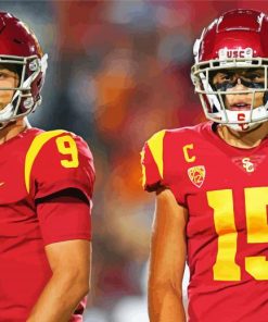 USC Trojans Football Players paint by number