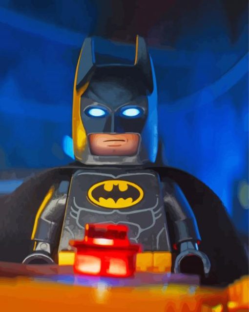 Aesthetic Lego Batman paint by number