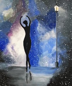 Ballerina Universe Girl paint by number