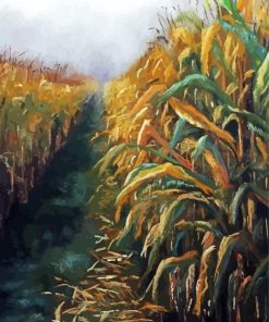Corn Field Art paint by number