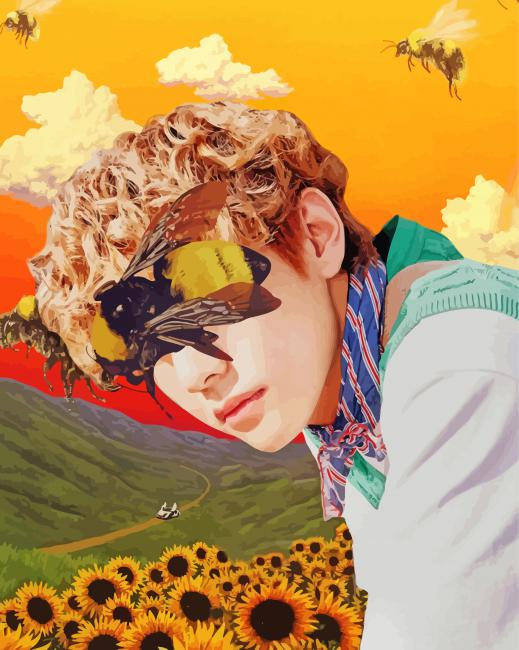 Flower Boy Art paint by number