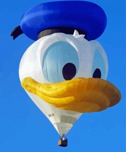 Hot Air Balloons Disney Duck paint by number