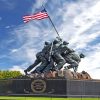 Iwo Jima Memorial paint by number