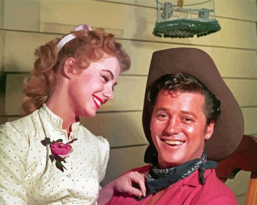 Shirley Jones And Gordon Macrae paint by number