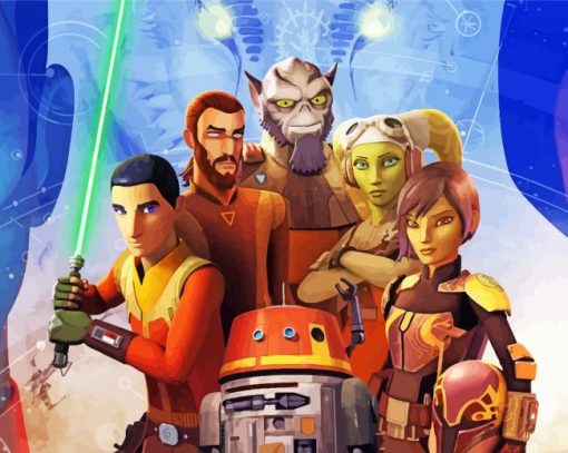 Star Wars Rebels paint by number