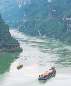Yangtze River China paint by number