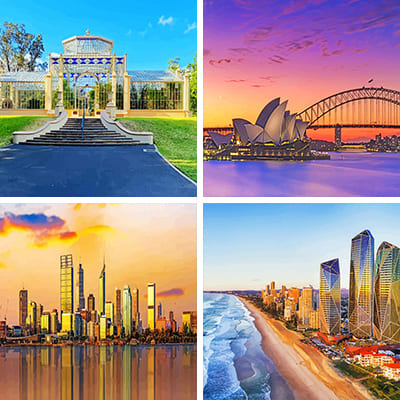 Australia painting by numbers