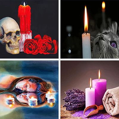 candles painting by numbers