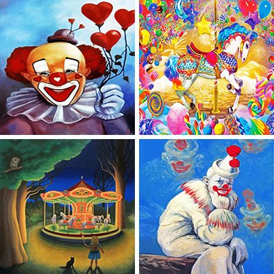 circus painting by numbers