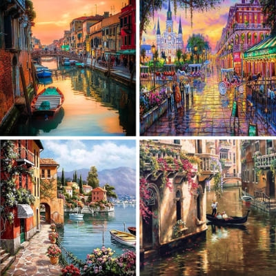 city painting by numbers