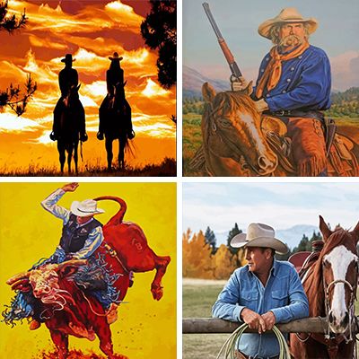 cowboys painting by numbers