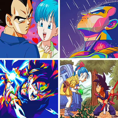 dragon ball painting by numbers