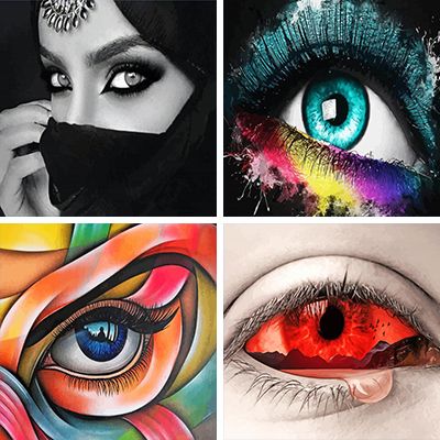 eyes painting by numbers