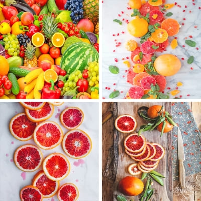 Fruits painting by numbers