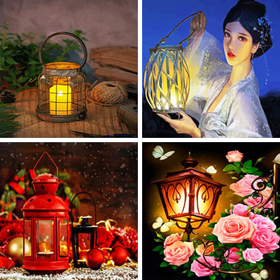 Lanterns painting by numbers