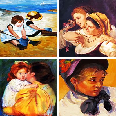 Mary Cassatt painting by numbers