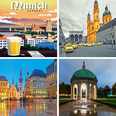 Munich painting by numbers