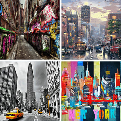 New York painting by numbers