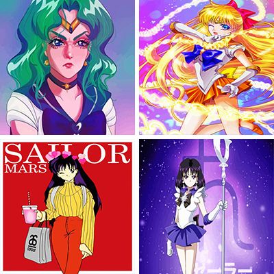 Sailor Moon painting by numbers