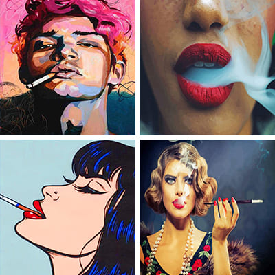 Smoking painting by numbers