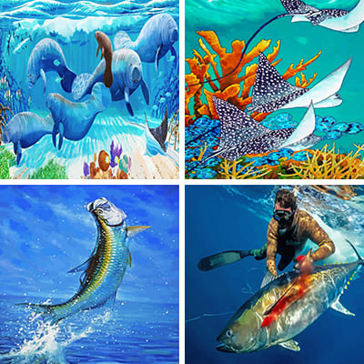 underwater painting by numbers
