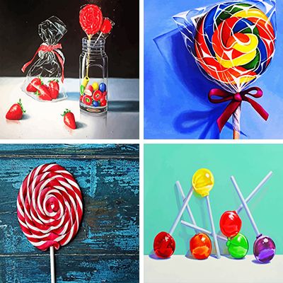 candy painting by numbers