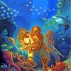 Aesthetic Leagues Under The Sea paint by number