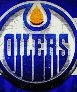 Edmonton Oilers Logo Paint By Numbers