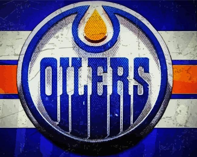 Edmonton Oilers Logo Paint By Numbers