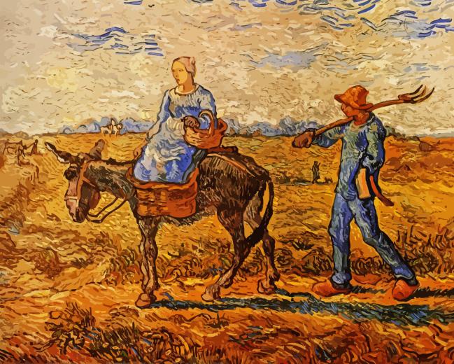Van Gogh Going To Work Paint By Numbers