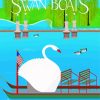 Swan Boats Poster Paint By Numbers