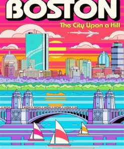 Boston City Poster Paint By Numbers