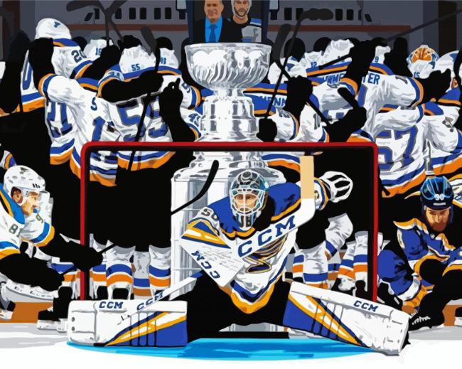 St Louis Blues Hockey Players Paint By Numbers